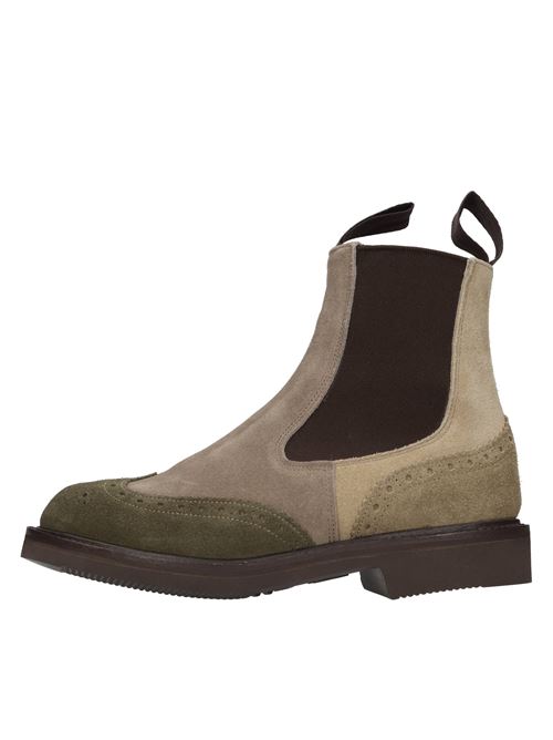 Stivaletti Beatles in camoscio e tessuto TRICKER'S | 2754 VBS SILVIA CAM.VERDE-BEIGE-CAMEL